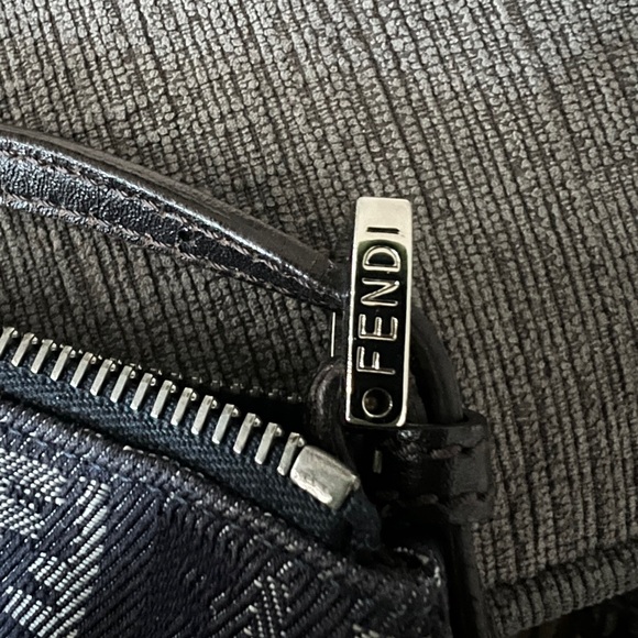 Fendi Black and Gray Monogram Shoulder Bag - Picture 2 of 4